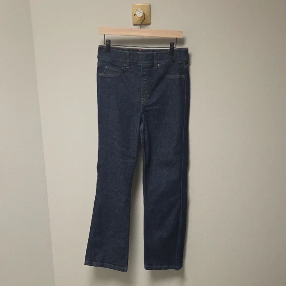 SPANXshape EveryWear Kick Flare Jeans, Women's Large Tall, "Raw Indigo" - Picture 2 of 8